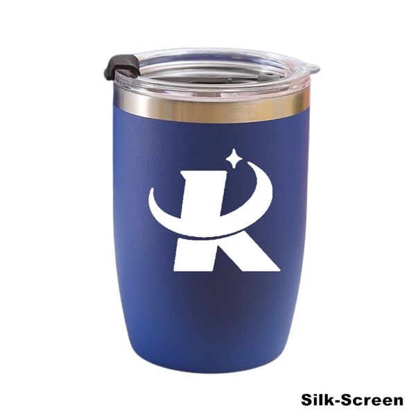 12 oz Powder Coated Vacuum Stainless Steel Travel Tumbler - 12 oz Powder Coated Vacuum Stainless Steel Travel Tumbler - Image 6 of 27