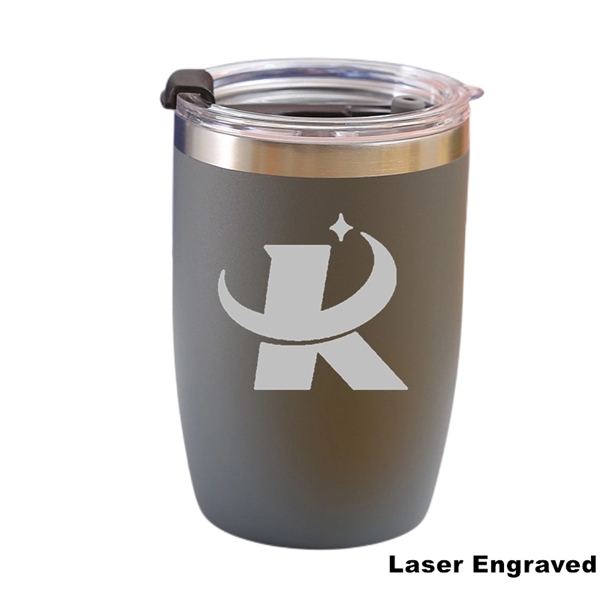 12 oz Powder Coated Vacuum Stainless Steel Travel Tumbler - 12 oz Powder Coated Vacuum Stainless Steel Travel Tumbler - Image 8 of 27