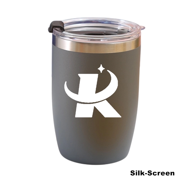 12 oz Powder Coated Vacuum Stainless Steel Travel Tumbler - 12 oz Powder Coated Vacuum Stainless Steel Travel Tumbler - Image 9 of 27