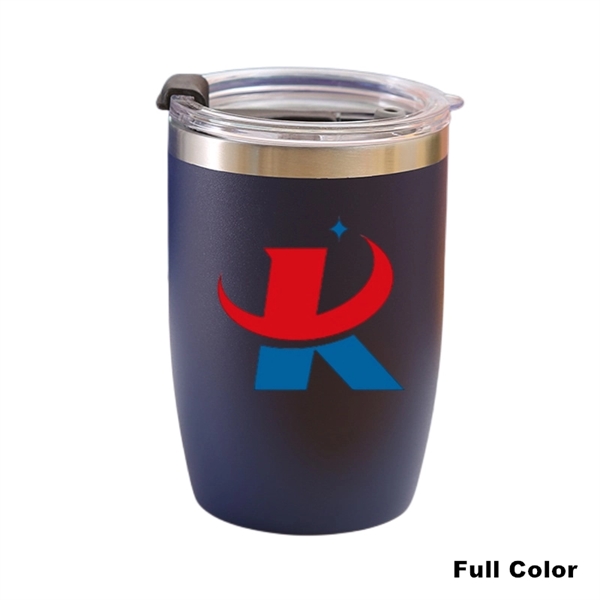 12 oz Powder Coated Vacuum Stainless Steel Travel Tumbler - 12 oz Powder Coated Vacuum Stainless Steel Travel Tumbler - Image 10 of 27