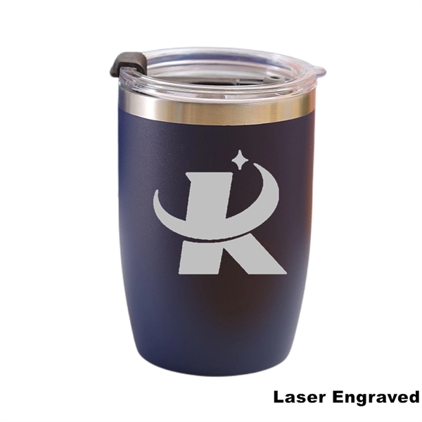 12 oz Powder Coated Vacuum Stainless Steel Travel Tumbler - 12 oz Powder Coated Vacuum Stainless Steel Travel Tumbler - Image 11 of 27