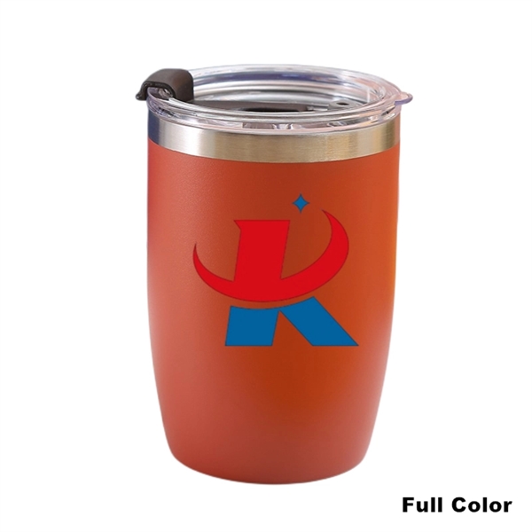 12 oz Powder Coated Vacuum Stainless Steel Travel Tumbler - 12 oz Powder Coated Vacuum Stainless Steel Travel Tumbler - Image 13 of 27