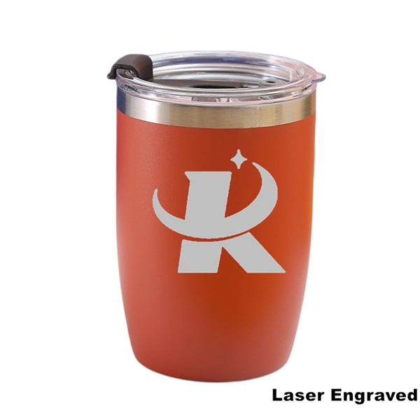 12 oz Powder Coated Vacuum Stainless Steel Travel Tumbler - 12 oz Powder Coated Vacuum Stainless Steel Travel Tumbler - Image 14 of 27