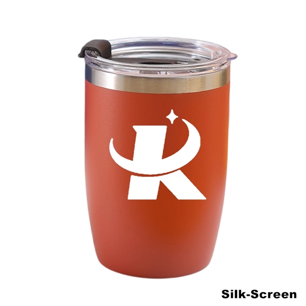 12 oz Powder Coated Vacuum Stainless Steel Travel Tumbler - 12 oz Powder Coated Vacuum Stainless Steel Travel Tumbler - Image 15 of 27
