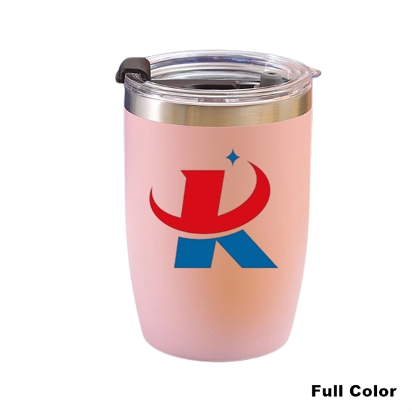 12 oz Powder Coated Vacuum Stainless Steel Travel Tumbler - 12 oz Powder Coated Vacuum Stainless Steel Travel Tumbler - Image 16 of 27