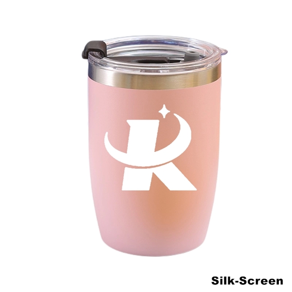 12 oz Powder Coated Vacuum Stainless Steel Travel Tumbler - 12 oz Powder Coated Vacuum Stainless Steel Travel Tumbler - Image 18 of 27