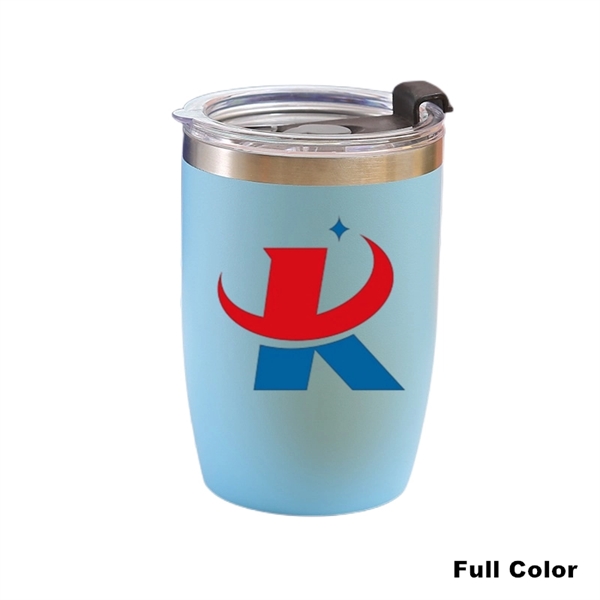12 oz Powder Coated Vacuum Stainless Steel Travel Tumbler - 12 oz Powder Coated Vacuum Stainless Steel Travel Tumbler - Image 22 of 27