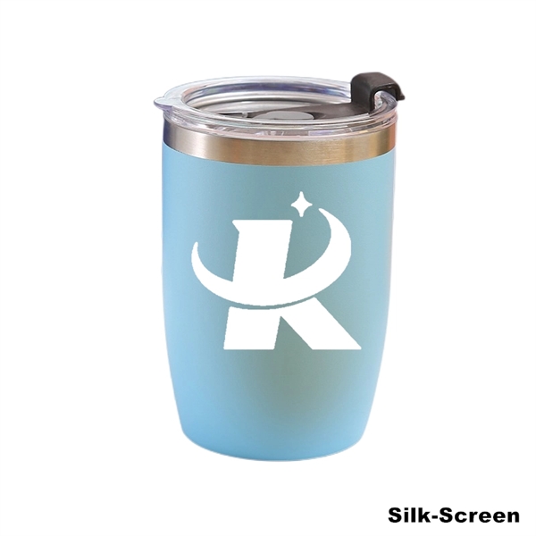 12 oz Powder Coated Vacuum Stainless Steel Travel Tumbler - 12 oz Powder Coated Vacuum Stainless Steel Travel Tumbler - Image 24 of 27