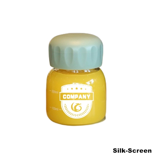 7 oz Clear Mini Borosilicate Glass Milk Bottle With Scale - 7 oz Clear Mini Borosilicate Glass Milk Bottle With Scale - Image 2 of 6