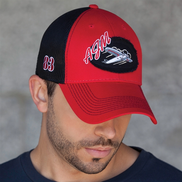 6 Panel Enzyme Washed Deluxe Chino Twill/Soft Nylon Mesh Cap - 6 Panel Enzyme Washed Deluxe Chino Twill/Soft Nylon Mesh Cap - Image 13 of 19
