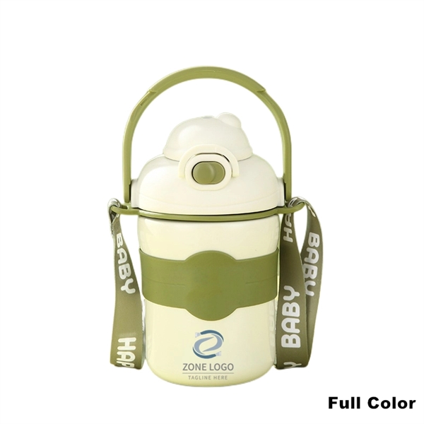 Stainless Steel Water Bottles With Handle and Shoulder Strap - Stainless Steel Water Bottles With Handle and Shoulder Strap - Image 3 of 8