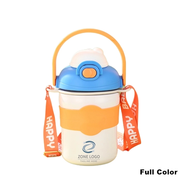 Stainless Steel Water Bottles With Handle and Shoulder Strap - Stainless Steel Water Bottles With Handle and Shoulder Strap - Image 5 of 8
