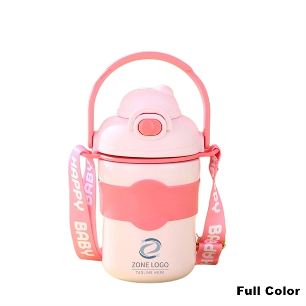 Stainless Steel Water Bottles With Handle and Shoulder Strap - Stainless Steel Water Bottles With Handle and Shoulder Strap - Image 7 of 8