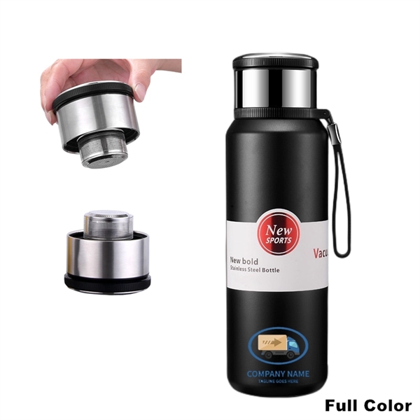 Stainless Steel Insulated Tea Infuser Thermos Travel Bottle - Stainless Steel Insulated Tea Infuser Thermos Travel Bottle - Image 1 of 15