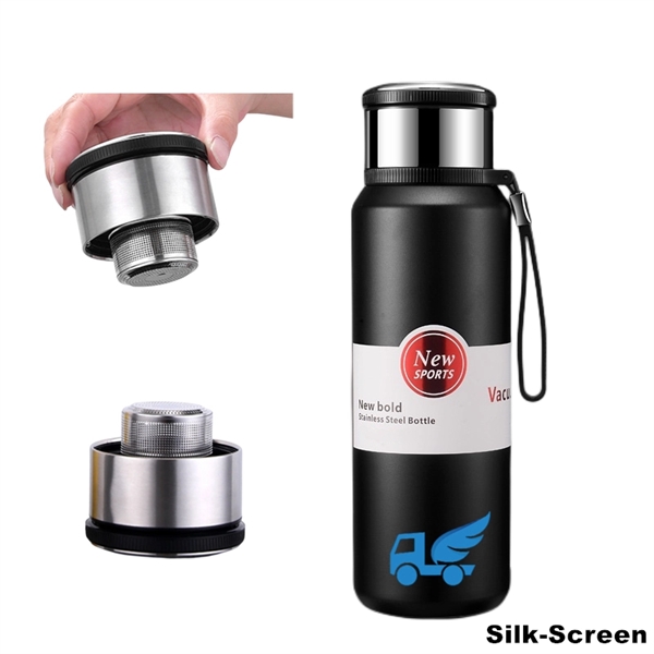 Stainless Steel Insulated Tea Infuser Thermos Travel Bottle - Stainless Steel Insulated Tea Infuser Thermos Travel Bottle - Image 3 of 15