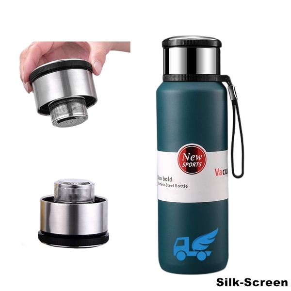 Stainless Steel Insulated Tea Infuser Thermos Travel Bottle - Stainless Steel Insulated Tea Infuser Thermos Travel Bottle - Image 6 of 15