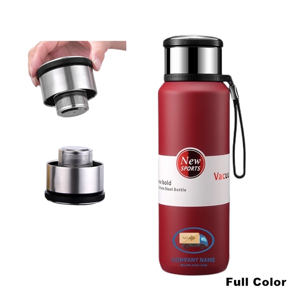 Stainless Steel Insulated Tea Infuser Thermos Travel Bottle - Stainless Steel Insulated Tea Infuser Thermos Travel Bottle - Image 7 of 15