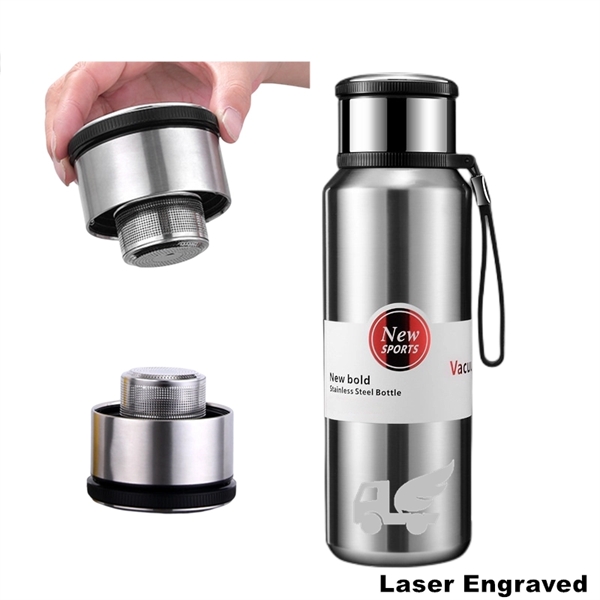Stainless Steel Insulated Tea Infuser Thermos Travel Bottle - Stainless Steel Insulated Tea Infuser Thermos Travel Bottle - Image 11 of 15