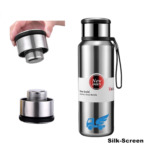 Stainless Steel Insulated Tea Infuser Thermos Travel Bottle - Stainless Steel Insulated Tea Infuser Thermos Travel Bottle - Image 12 of 15