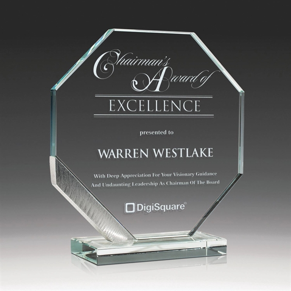 Octennial Starphire Glass Octagon Award - Octennial Starphire Glass Octagon Award - Image 0 of 1