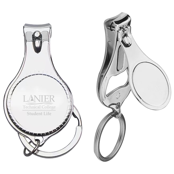 Round Nail Clipper With Bottle Opener Keyring - Round Nail Clipper With Bottle Opener Keyring - Image 0 of 0