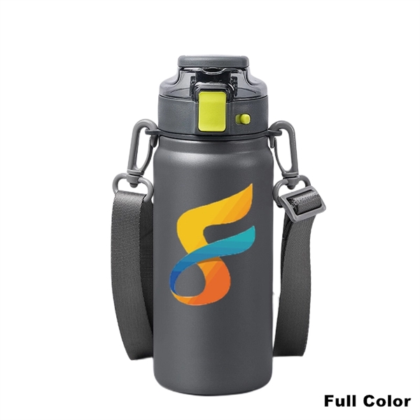 20 oz Insulated Water Bottle With Handles & Strap - 20 oz Insulated Water Bottle With Handles & Strap - Image 1 of 18