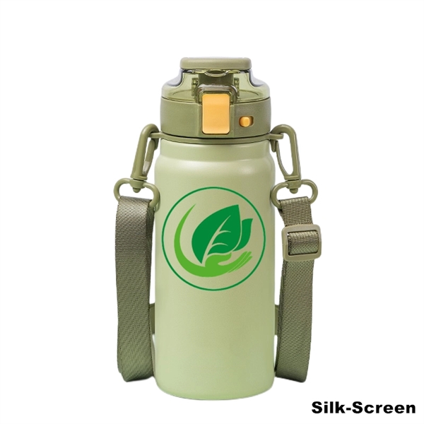 20 oz Insulated Water Bottle With Handles & Strap - 20 oz Insulated Water Bottle With Handles & Strap - Image 6 of 18