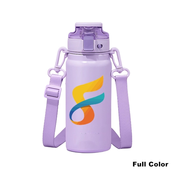 20 oz Insulated Water Bottle With Handles & Strap - 20 oz Insulated Water Bottle With Handles & Strap - Image 10 of 18