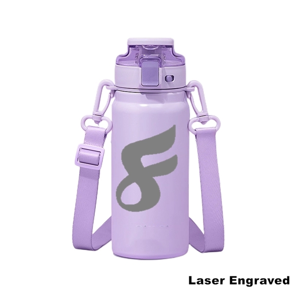 20 oz Insulated Water Bottle With Handles & Strap - 20 oz Insulated Water Bottle With Handles & Strap - Image 11 of 18