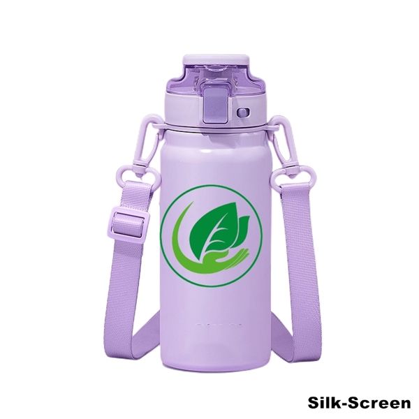 20 oz Insulated Water Bottle With Handles & Strap - 20 oz Insulated Water Bottle With Handles & Strap - Image 12 of 18