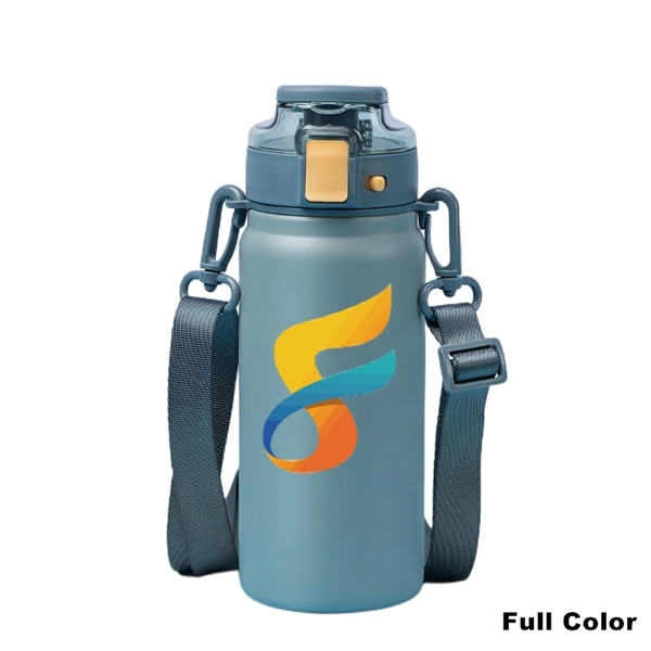 20 oz Insulated Water Bottle With Handles & Strap - 20 oz Insulated Water Bottle With Handles & Strap - Image 13 of 18