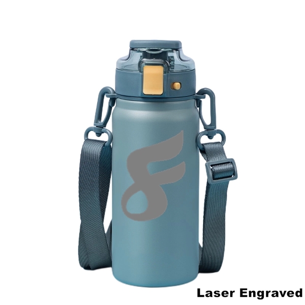 20 oz Insulated Water Bottle With Handles & Strap - 20 oz Insulated Water Bottle With Handles & Strap - Image 14 of 18