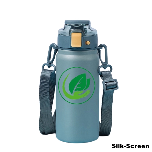 20 oz Insulated Water Bottle With Handles & Strap - 20 oz Insulated Water Bottle With Handles & Strap - Image 15 of 18