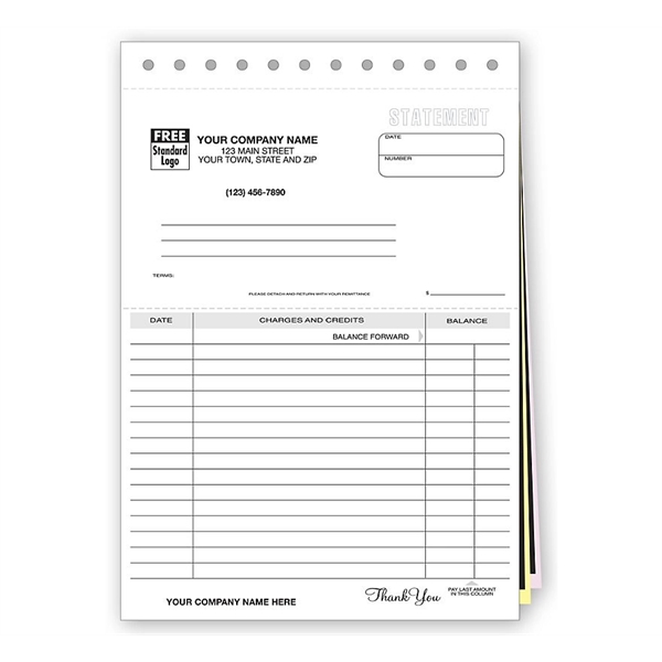 Account Statement Forms, Classic Design Carbon Lined - Account Statement Forms, Classic Design Carbon Lined - Image 0 of 0