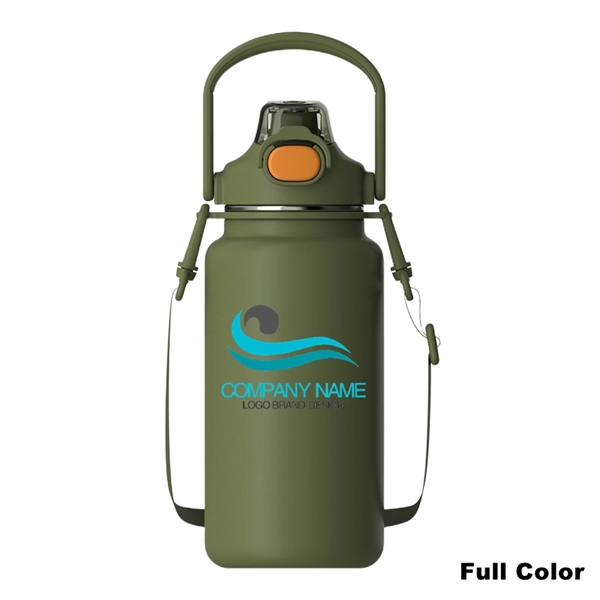 34/44/54 oz Stainless Steel Vacuum Water Bottle With Handle - 34/44/54 oz Stainless Steel Vacuum Water Bottle With Handle - Image 3 of 15