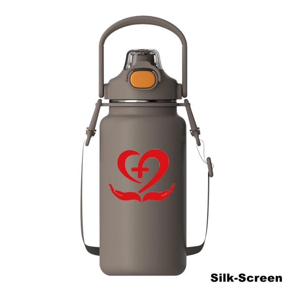 34/44/54 oz Stainless Steel Vacuum Water Bottle With Handle - 34/44/54 oz Stainless Steel Vacuum Water Bottle With Handle - Image 5 of 15