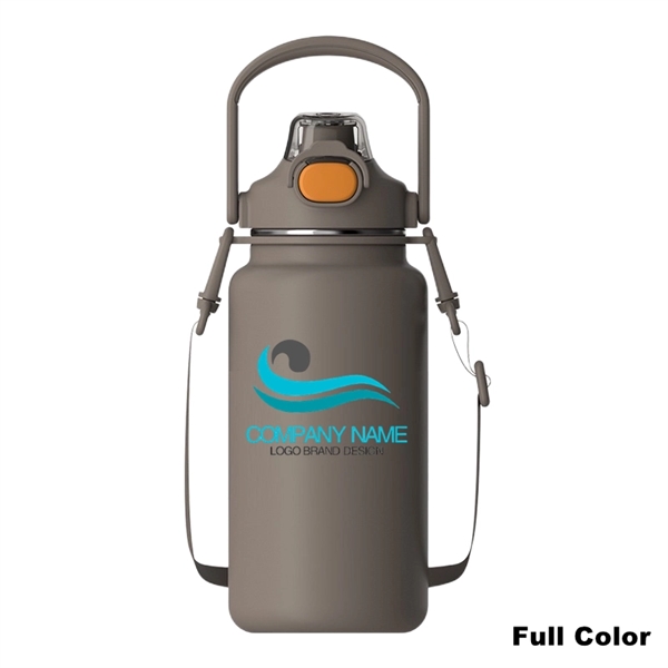 34/44/54 oz Stainless Steel Vacuum Water Bottle With Handle - 34/44/54 oz Stainless Steel Vacuum Water Bottle With Handle - Image 6 of 15