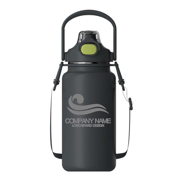 34/44/54 oz Stainless Steel Vacuum Water Bottle With Handle - 34/44/54 oz Stainless Steel Vacuum Water Bottle With Handle - Image 7 of 15