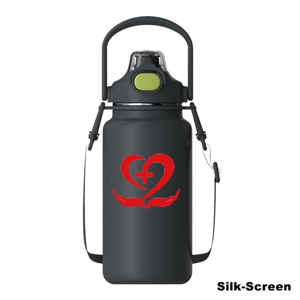 34/44/54 oz Stainless Steel Vacuum Water Bottle With Handle - 34/44/54 oz Stainless Steel Vacuum Water Bottle With Handle - Image 8 of 15