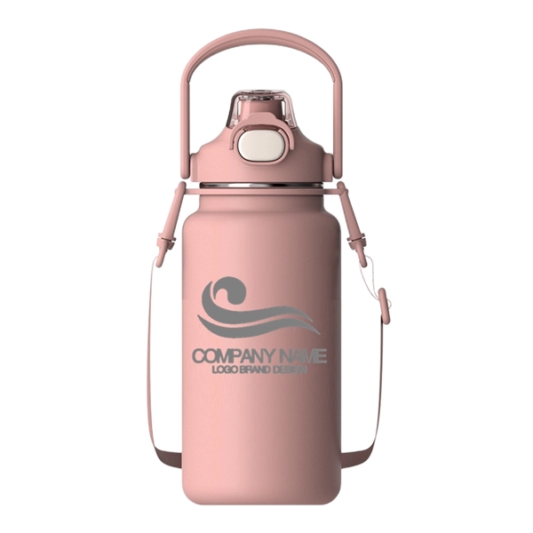 34/44/54 oz Stainless Steel Vacuum Water Bottle With Handle - 34/44/54 oz Stainless Steel Vacuum Water Bottle With Handle - Image 10 of 15