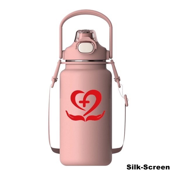 34/44/54 oz Stainless Steel Vacuum Water Bottle With Handle - 34/44/54 oz Stainless Steel Vacuum Water Bottle With Handle - Image 11 of 15