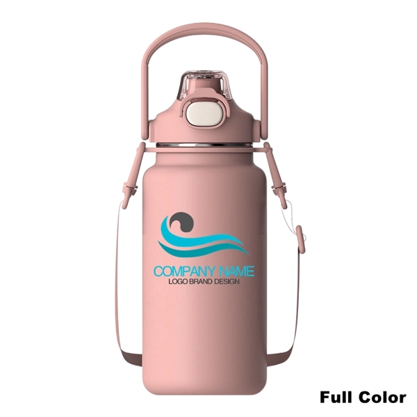34/44/54 oz Stainless Steel Vacuum Water Bottle With Handle - 34/44/54 oz Stainless Steel Vacuum Water Bottle With Handle - Image 12 of 15