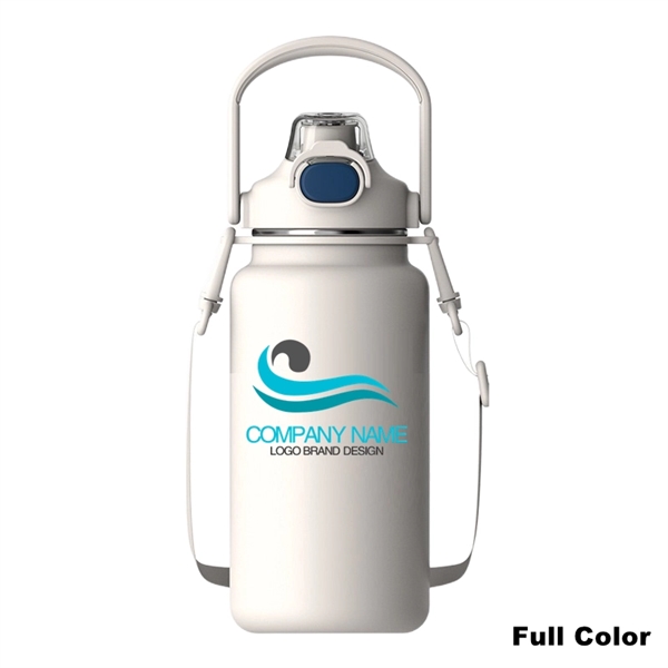 34/44/54 oz Stainless Steel Vacuum Water Bottle With Handle - 34/44/54 oz Stainless Steel Vacuum Water Bottle With Handle - Image 15 of 15