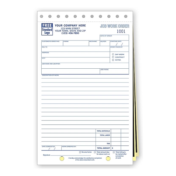 Work Orders, Job, Carbon, Small Format - Work Orders, Job, Carbon, Small Format - Image 0 of 0