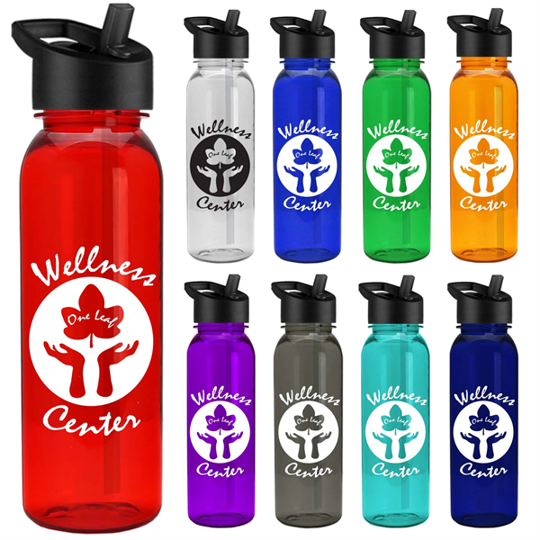 Outdoorsman Tritan ReNew - 24 oz. Bottle with Flip Straw lid - Outdoorsman Tritan ReNew - 24 oz. Bottle with Flip Straw lid - Image 0 of 15