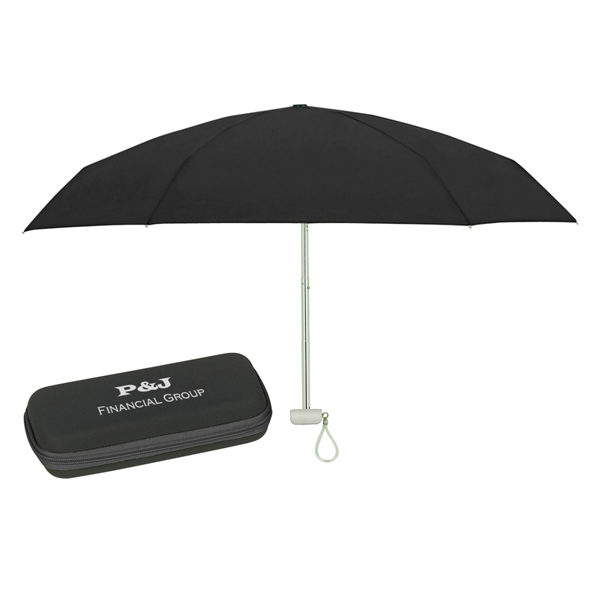 37" Arc Telescopic Folding Travel Umbrella With Eva Case - 37" Arc Telescopic Folding Travel Umbrella With Eva Case - Image 0 of 12