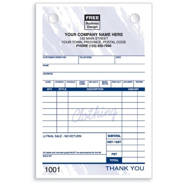 Clothing Store Forms - Sales Register Forms - Clothing Store Forms - Sales Register Forms - Image 0 of 0