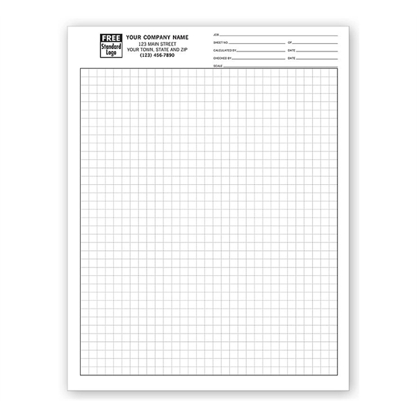 Custom Graph Papers, Standard 1/4", Sheets
