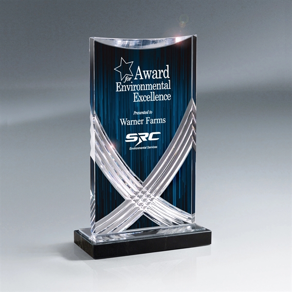 Cascade Curved Acrylic Award, Colors