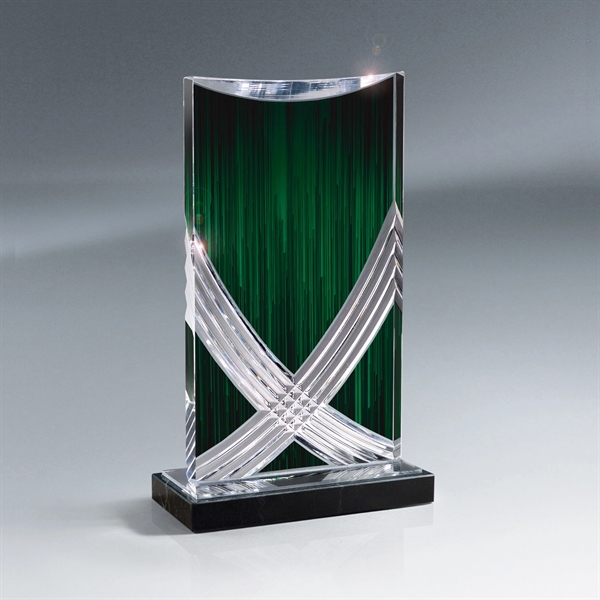 Cascade Curved Acrylic Award, Colors